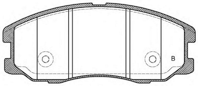 OPEN PARTS bpa126112 -  Комплект тормозных колодок, дисковый тормоз